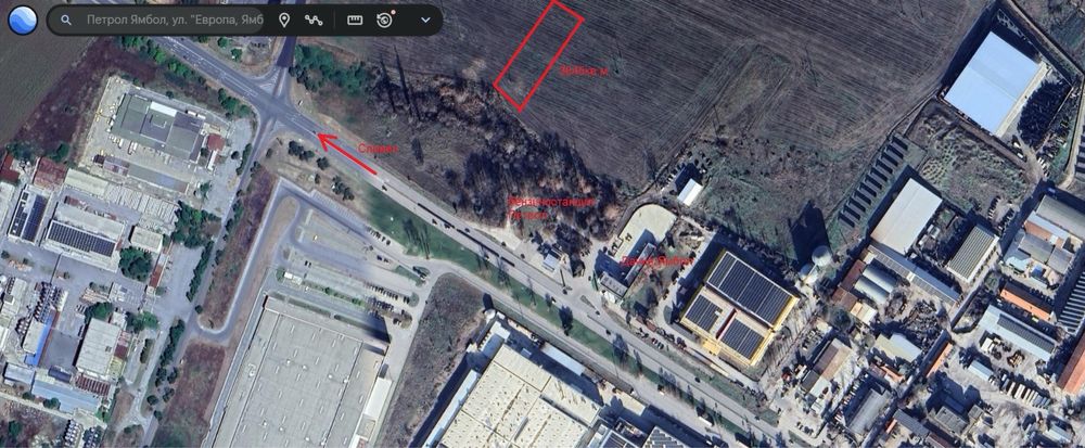 Парцел 3845кв.м Ямбол