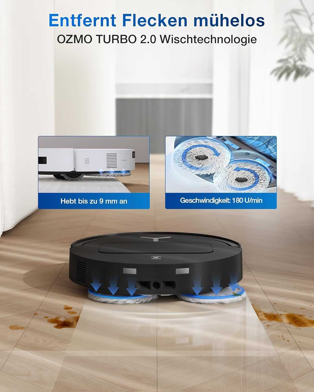 Прахосмукачка робот Ecovacs Deebot T50 Omni 15000Pa ZeroTangle