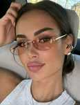 Ochelari de Soare Fendi Lentile Sampanie