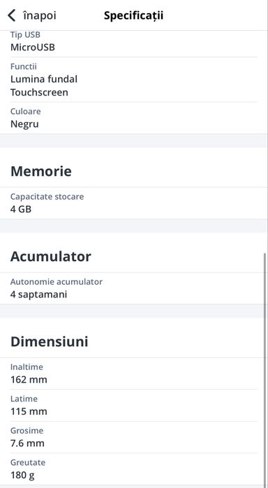 Kindle ebook reader wifi 4gb
