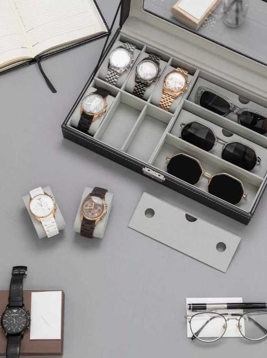 Шкатулка для Очков и Часов Органайзер ПОДАРКА