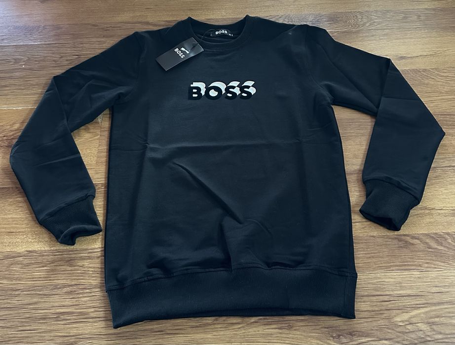 Мъжка,памучна,черна блуза Hugo BOSS