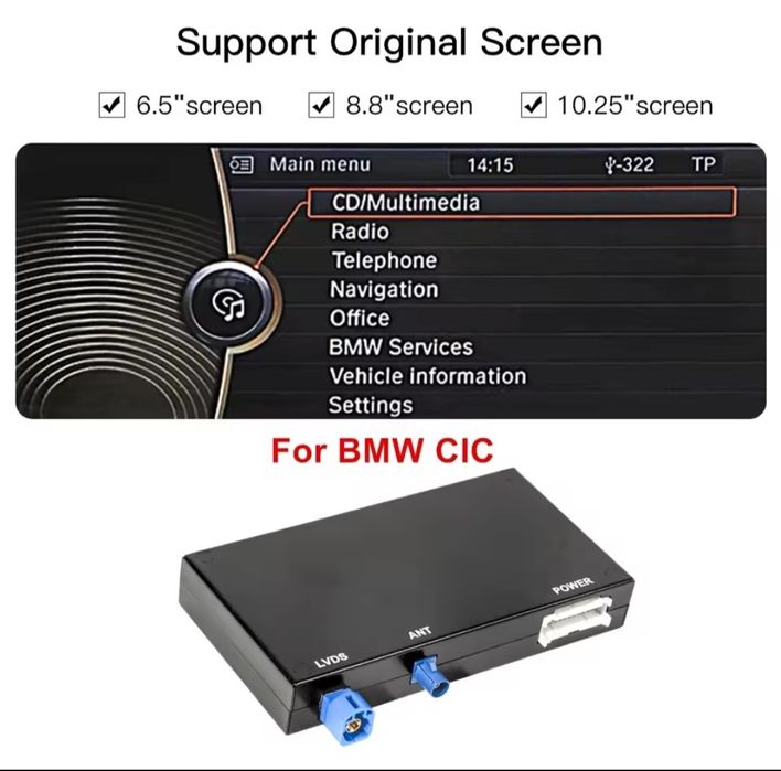 Modul car play BMW