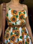 Rochie de vanzare de vară cu floarea soarelui XS