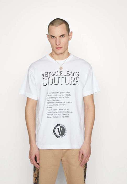 Мъжка тениска Versace Jeans Couture print T-shirt Oversize