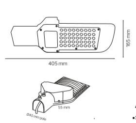 LED Уличен Осветител 50W=250W с 2 години гаранция