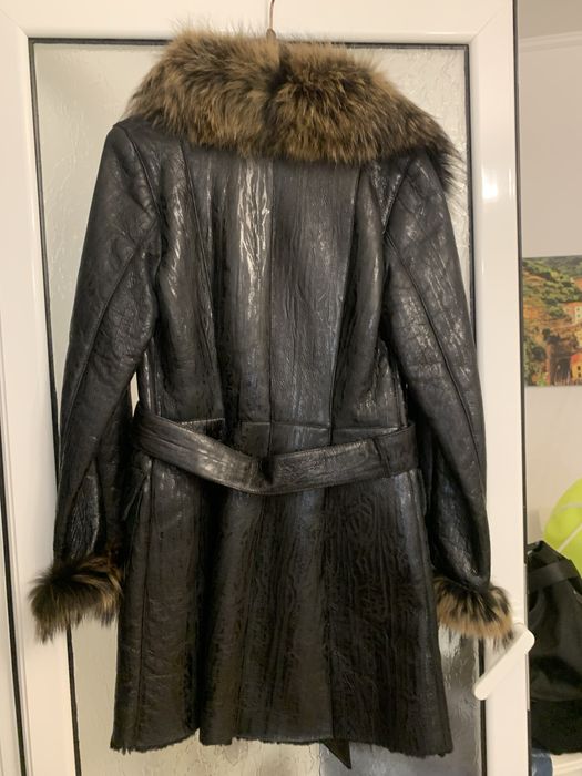 Cojoc din piele cu blana naturala