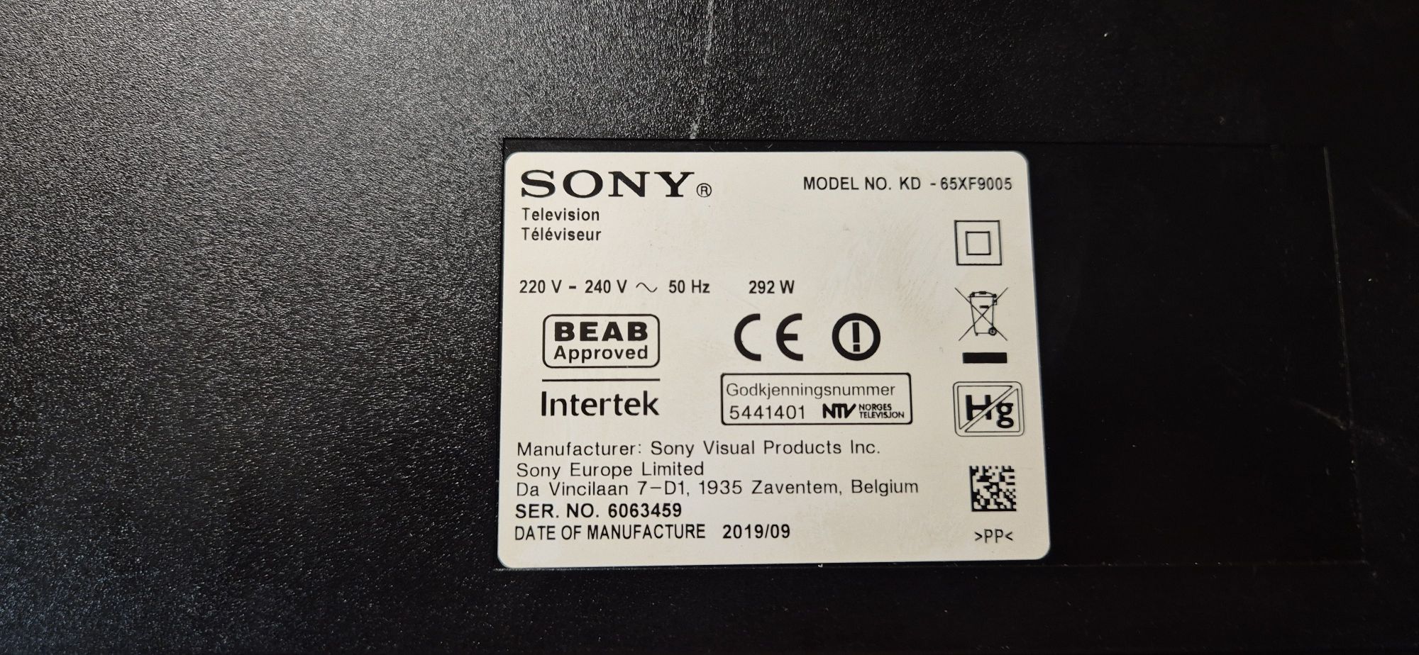 Sony KD-65XF9005 Android, 4k, UltraHD, Smart, WiFi, LED