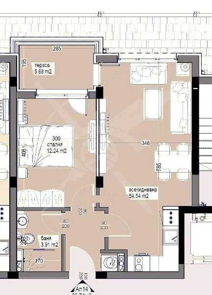 Продава се Двустаен апартамент в Бургас, Сарафово - 66 кв.м за 1167 €/кв.м - Снимка #1