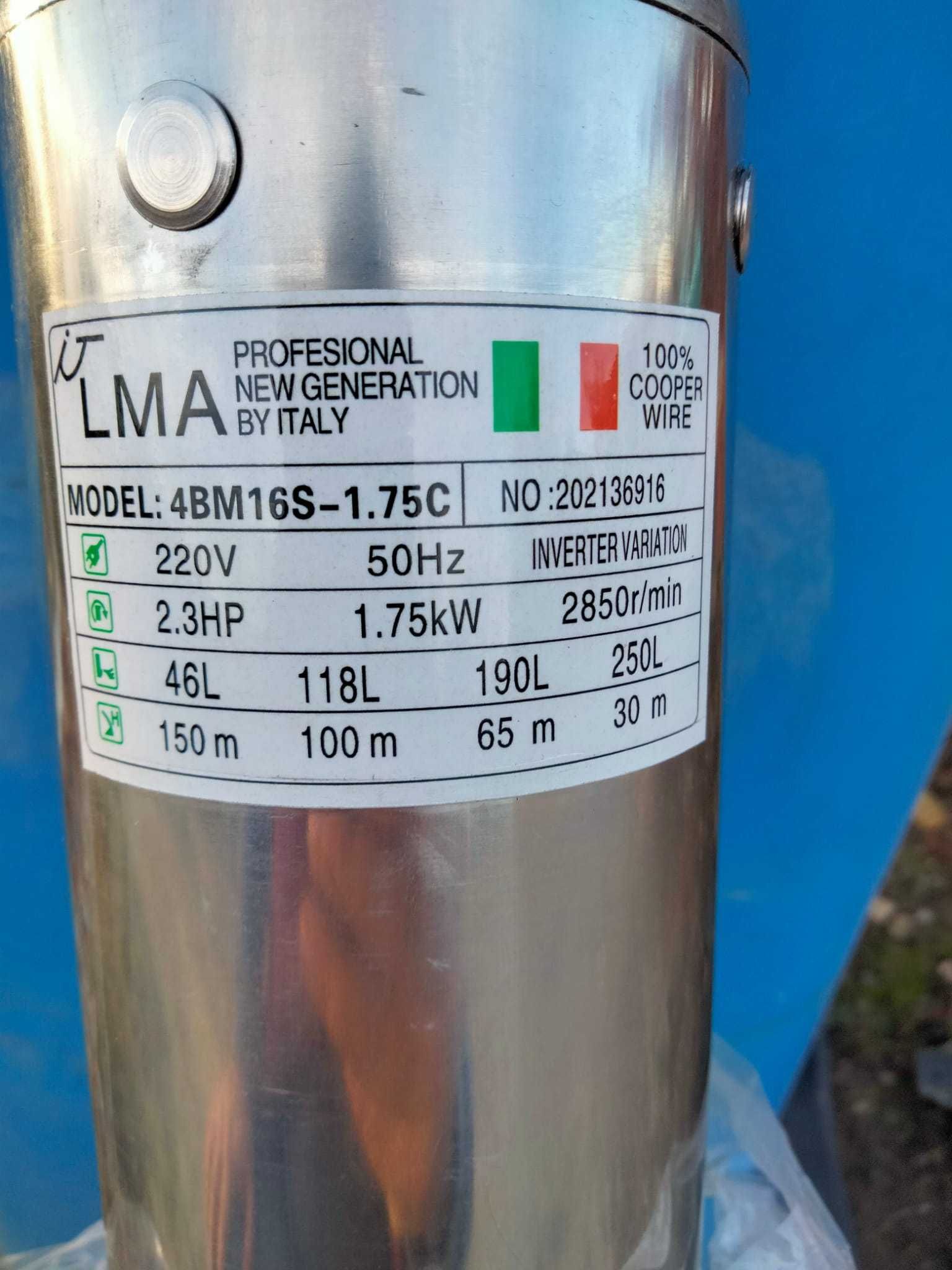 Pompa Lma profesionala italia cu motor inverter cu variatie irigatii