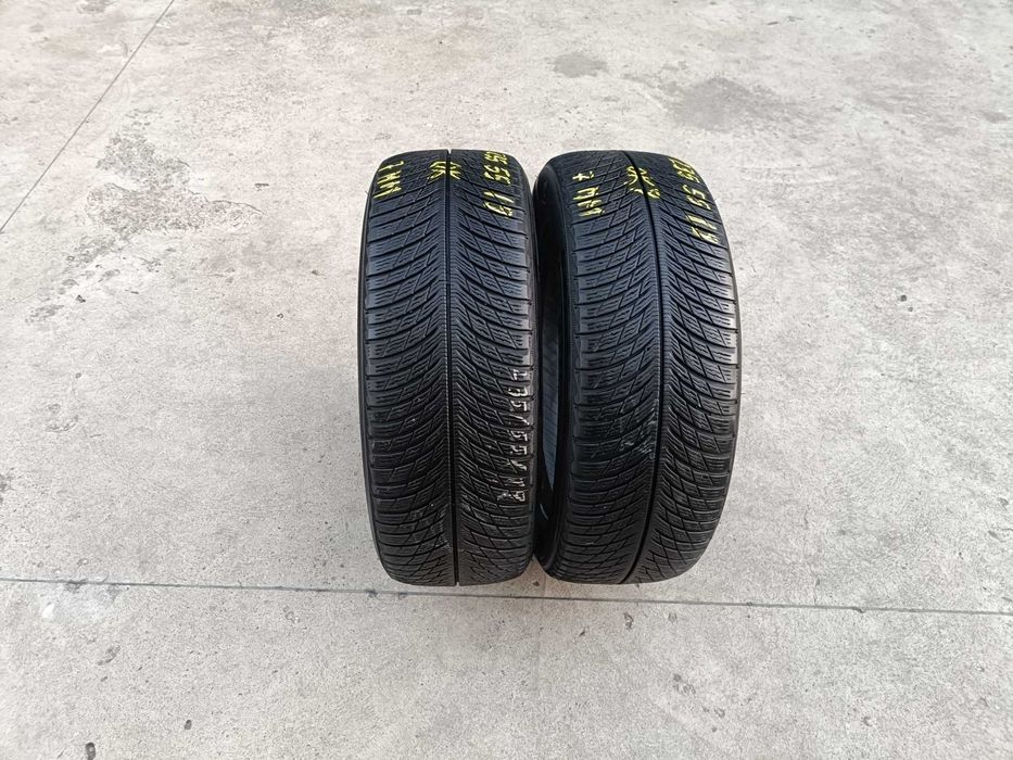 Doua anvelope iarna 235 55 19 michelin pilot alpin 5 profil de 7 mm