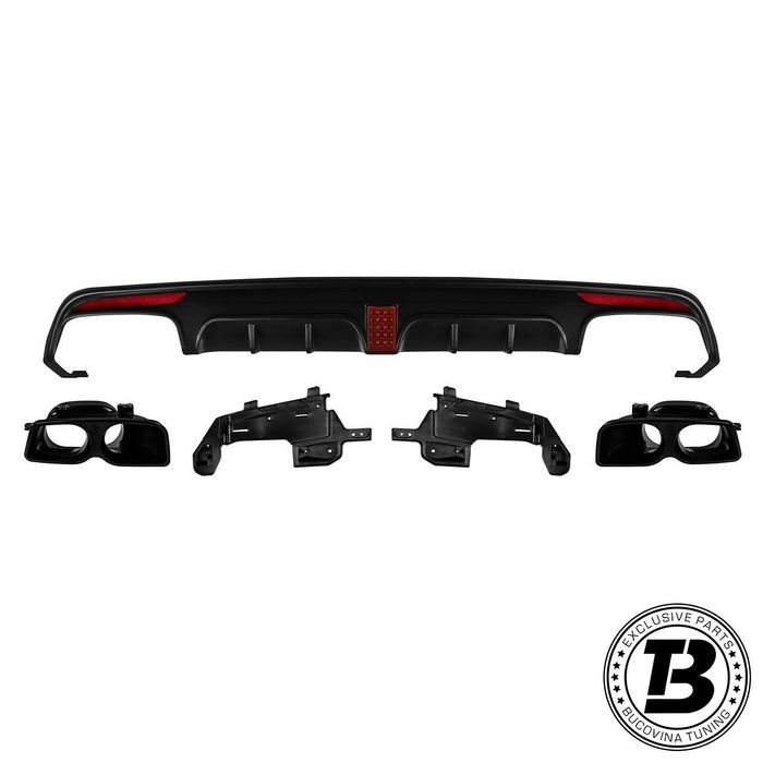 Difuzor Bara Spate cu Ornamente compatibil cu Mercedes S Class W222 B Design