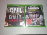 Vând 2 jocuri Call of Duty WWII și Call of Duty Vanguard CD