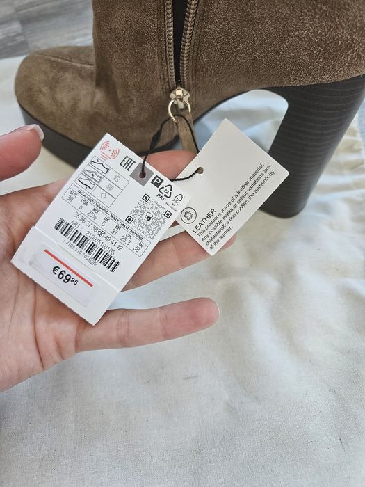 Боти на ток Zara