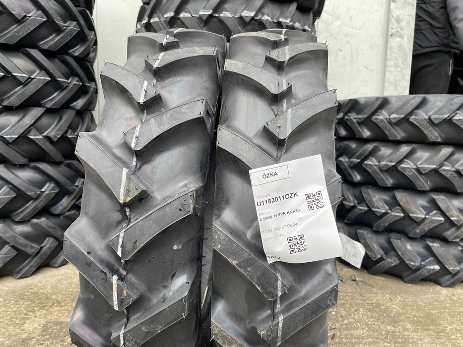 Cauciucuri noi 6.50/80-15 marca OZKA pentru motocultor