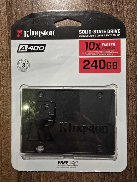 Solid State Drive (SSD) Kingston A400, 240GB, 2.5", SATA III (nou)