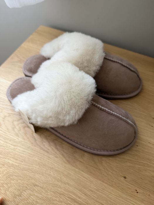 Домашни чехли Милвена - агнешка кожа