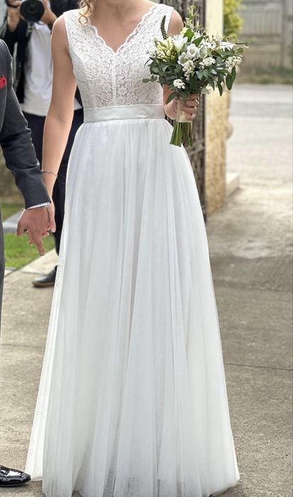 Rochie mireasa lunga marime 36-38