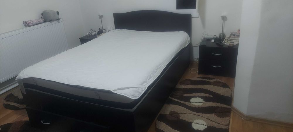 Pat matrimonial 140×200 cu spatiu de depozitare