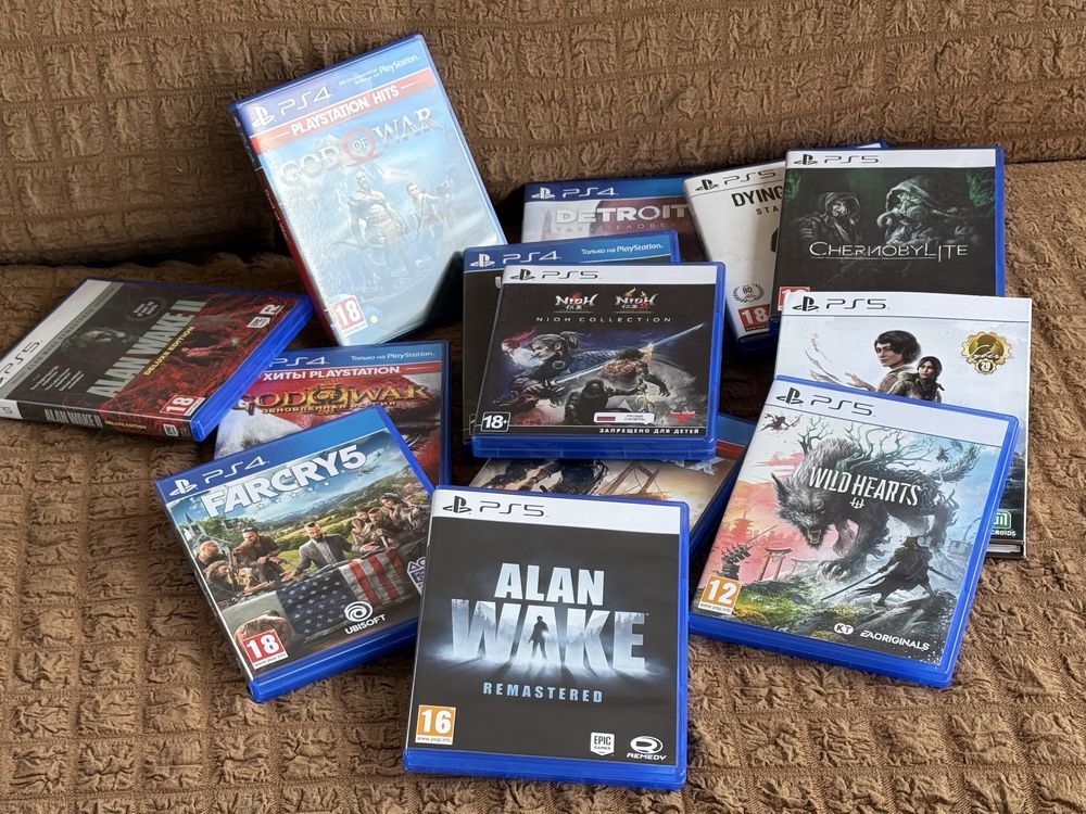 Игры на дисках playstation 5 игры ps 4,Dying Light 2,ALAN Wake,NIOH,