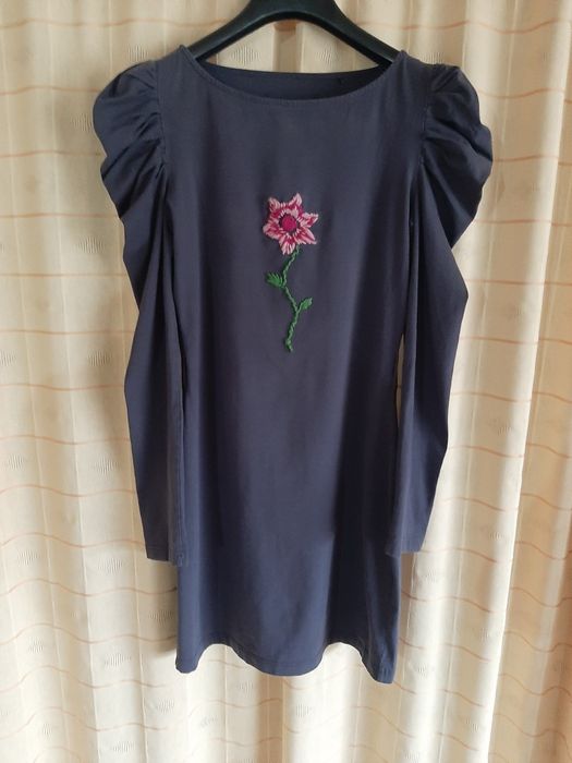 Rochie brodata manual, stil Mathilde