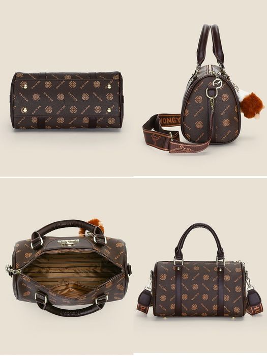 Женская сумка из эко кожи с брелком женский сумочка