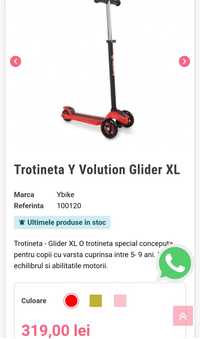 Trotineta copii glider xl