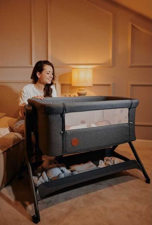 Patut co-sleeper, Lionelo Plus cu sistem de leganare si functie reflux
