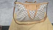 Geanta Louis Vuitton Siracusa MM,Azur Damien Canvas,impecabila,saculet