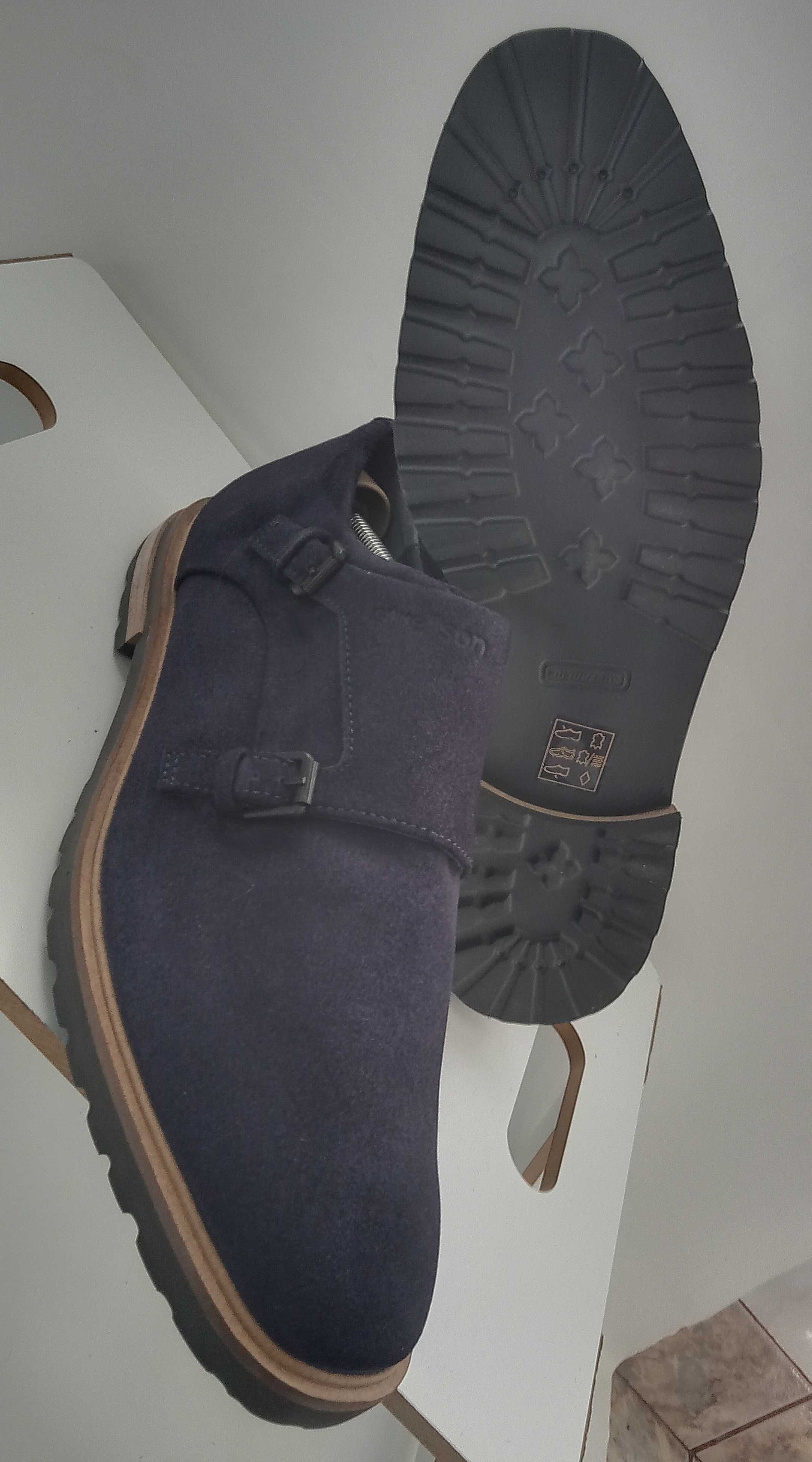Pantofi monk premium Strellson 42 piele naturala moale