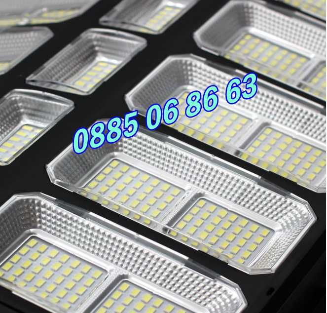 Улична соларна LED лампа 1800W, градинска соларна лампа с 30 секции
