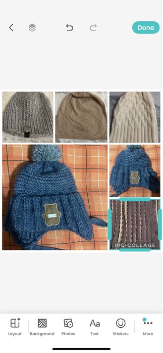 Взрослые и детские зимние шапки