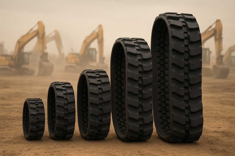 Senila de cauciuc pentru JCB