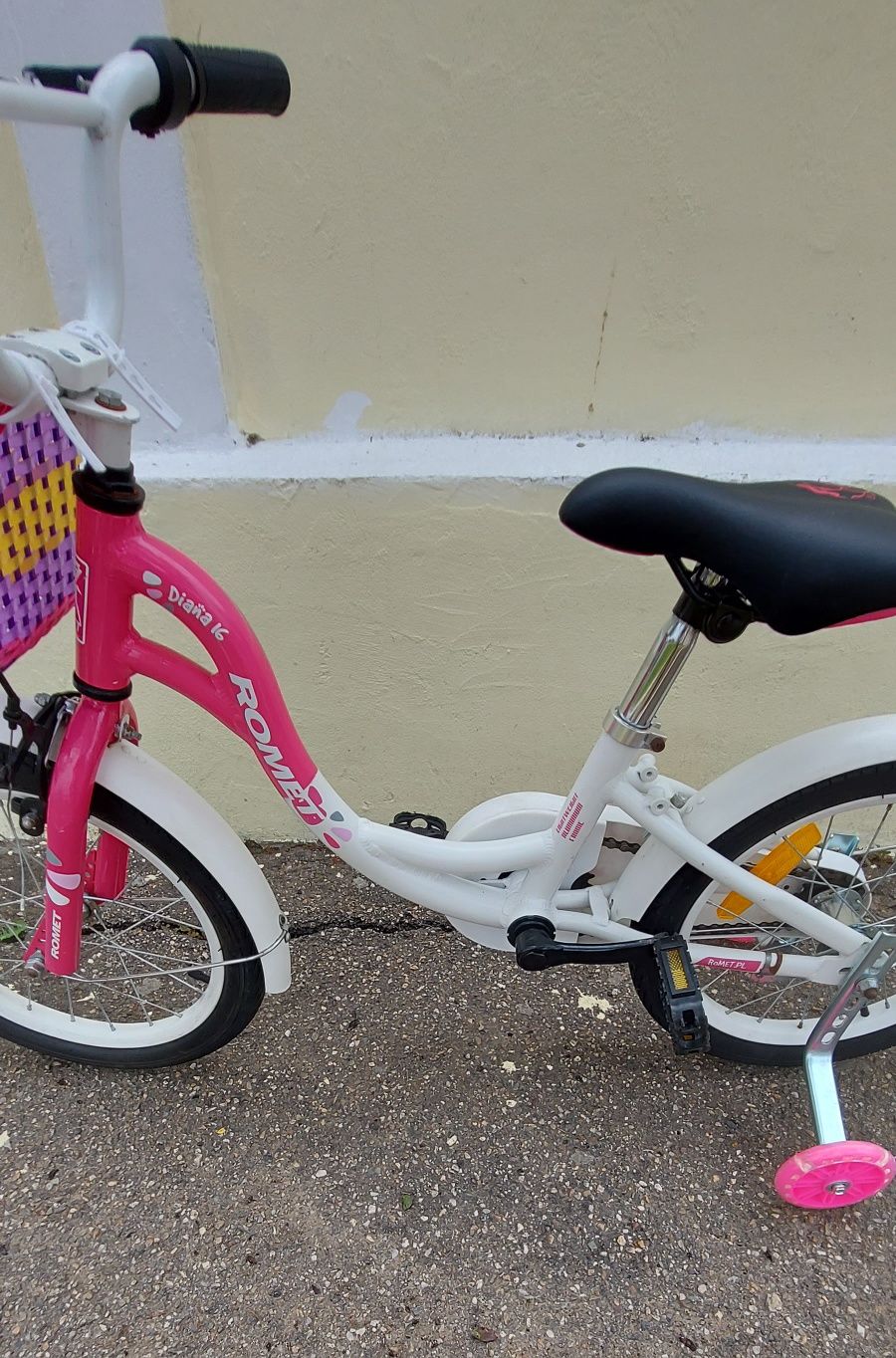 Bicicletă de copii ROMET KIDS DIANA cadru din aluminiu pe 16 inchi