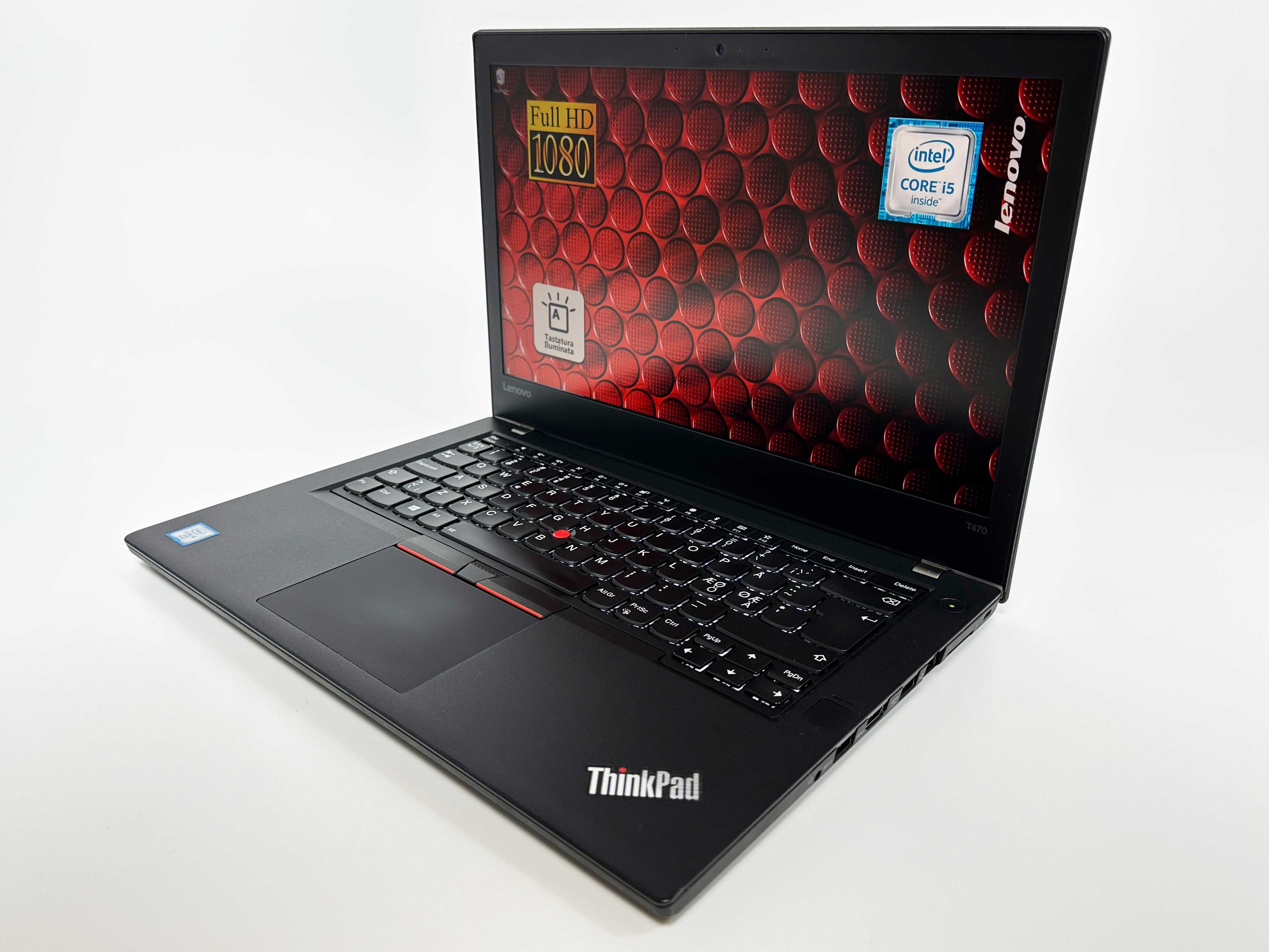 Laptop Lenovo Thinkpad T470 i5 SSD 2 baterii Touch Garantie 12 luni