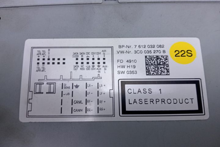 Radio CD cu navigație   3C0035270B Volkswagen VW Passat B6 seria