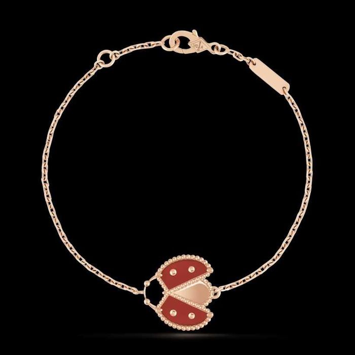Van Cleef & Arpels VCA Rose Lucky Spring Open Ladybug Дамска Гривна