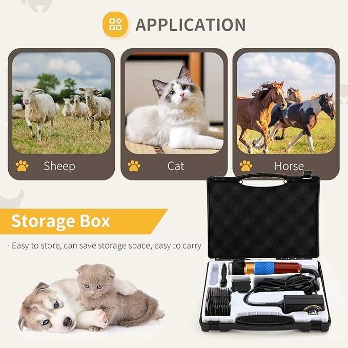 Професионална машинка за подстригване на кучета Cgoldenwall  200W