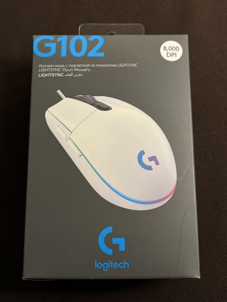 Мышь logitech g102 белая