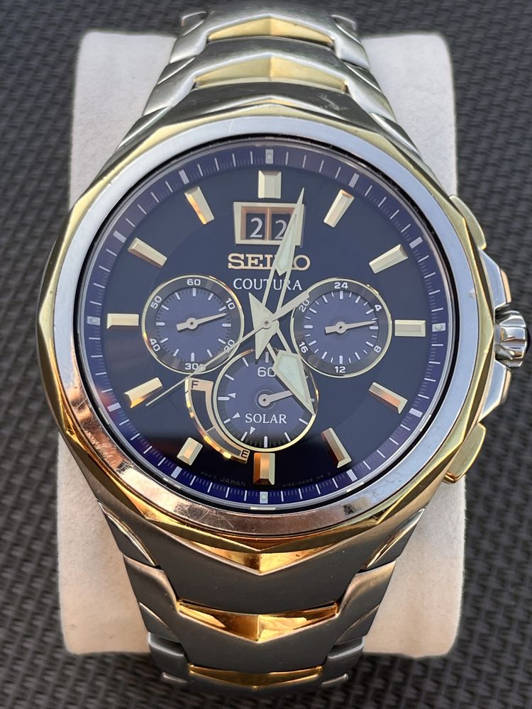 Seiko Coutura Cronograf 45mm V194-0AB0 Solar Watch