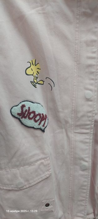 Куртка лёгкая джинса розовый цвет