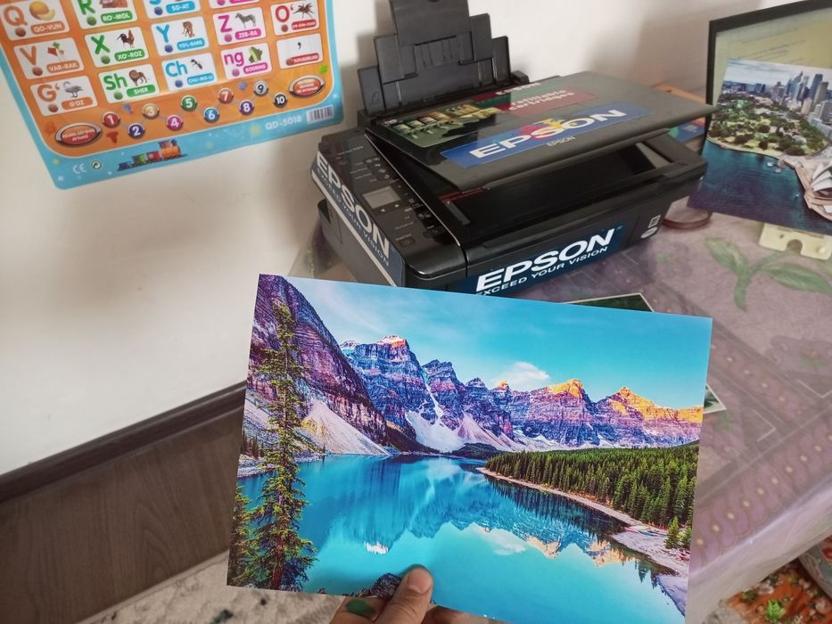 Epson 210 rangli TRIVADNOM Tezkor printer,Zaprafka qilingan dyuzi 100%