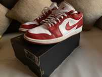 Adidasi Jordan 1 Low Gym Red & White