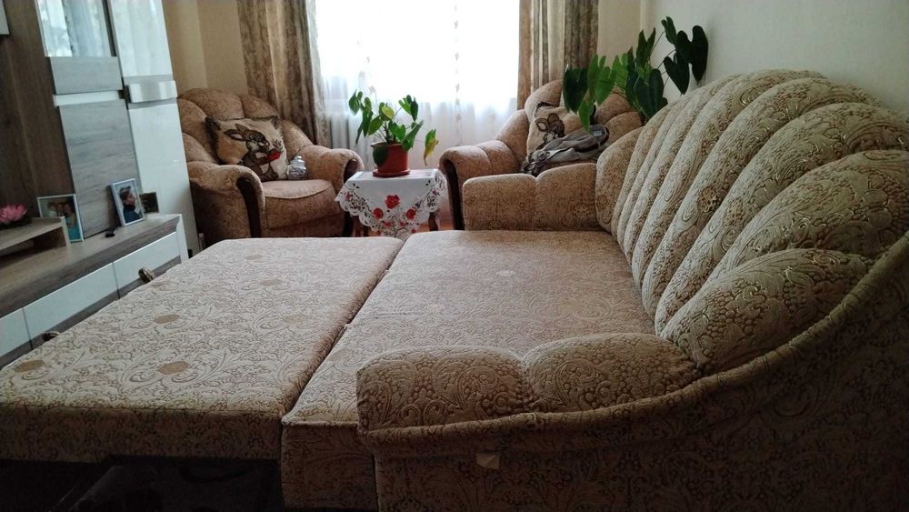 Canapea extensibila+2 fotolii