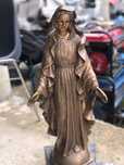 Statuie din bronz Fecioara Maria 60 cm, pe soclu de granit