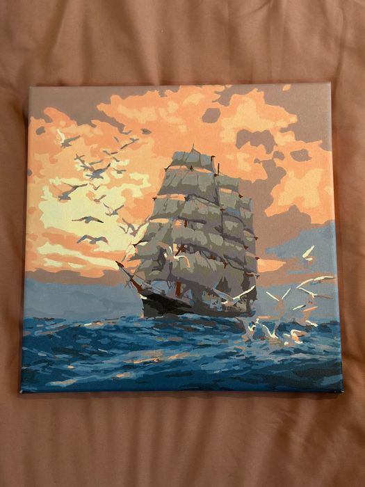 Картина по номерам «Сопровождение», красивый морской пейзаж