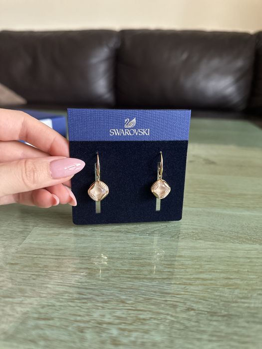 Златни Обеци Swarovski