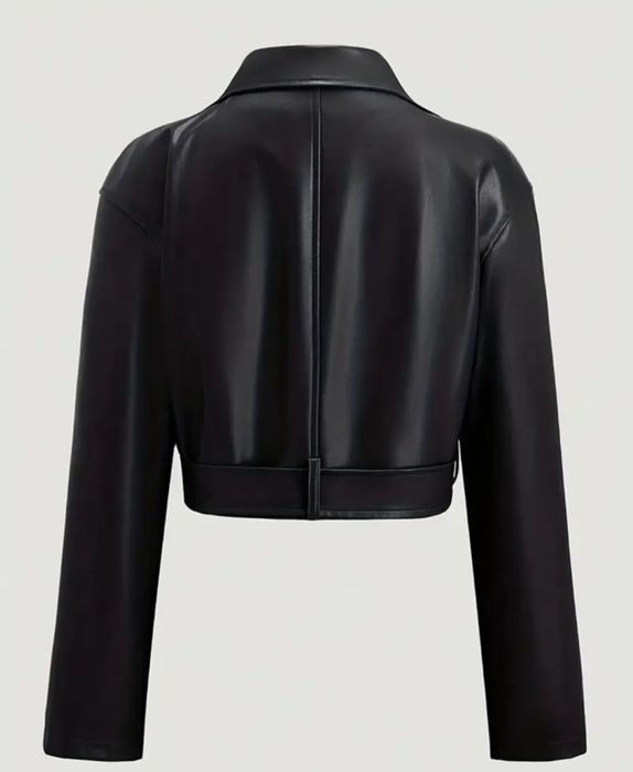 Дамско късо кожено яке