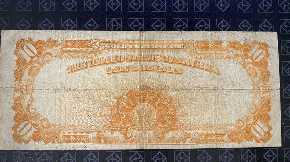 $10 Ten dollars Gold Certificate 1922