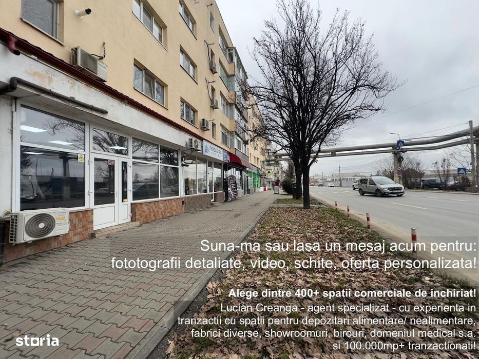 Spatiu comercial vitrat 78mp, zona Carrefour Felicia